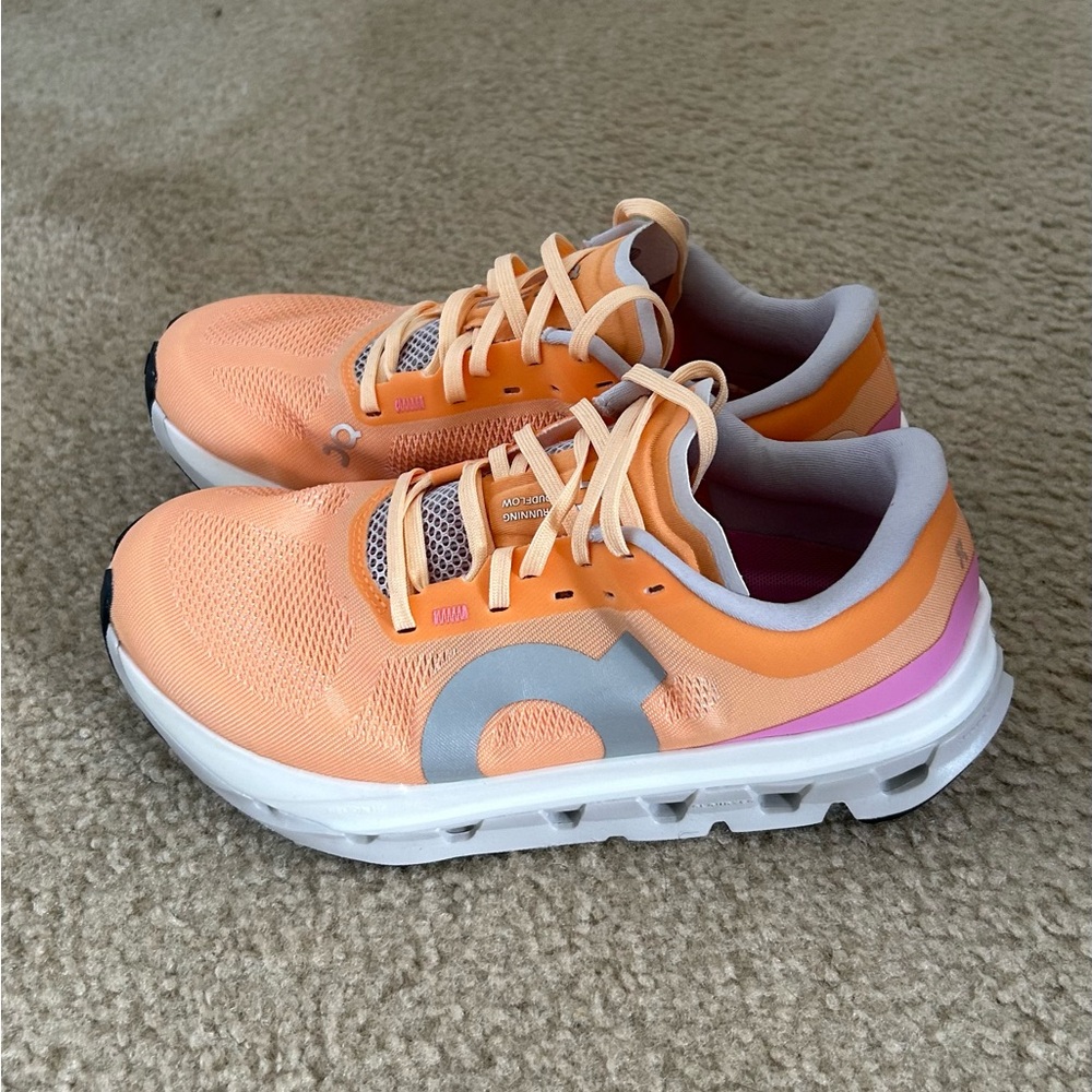 Vibrant Orange Athletic Sneakers